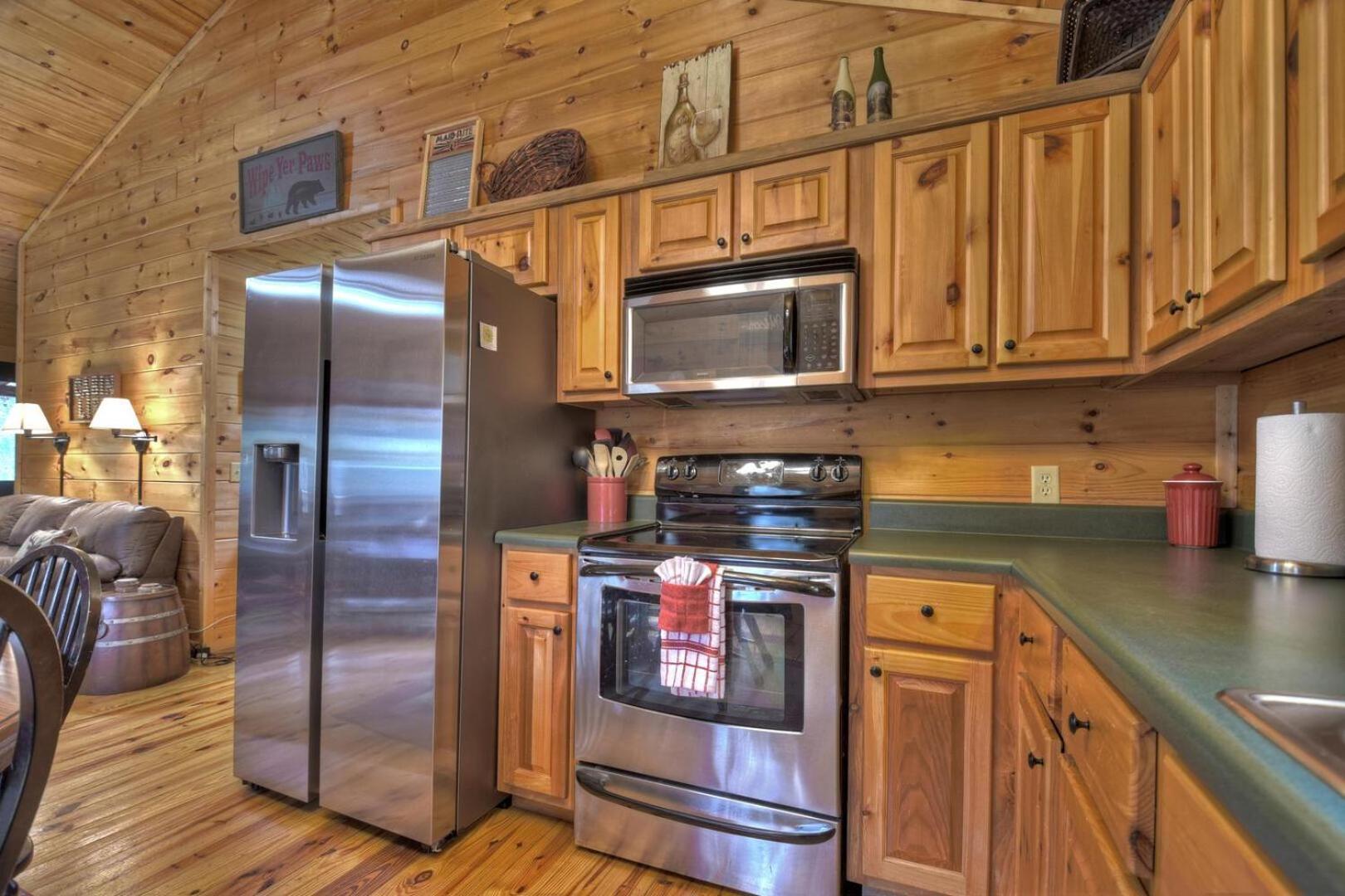 Papa Bear'S Den Villa Cherry Log Bagian luar foto