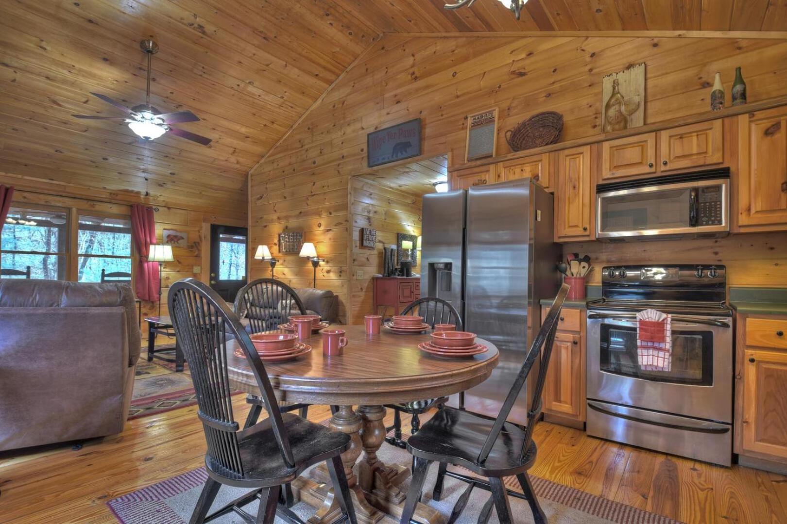 Papa Bear'S Den Villa Cherry Log Bagian luar foto