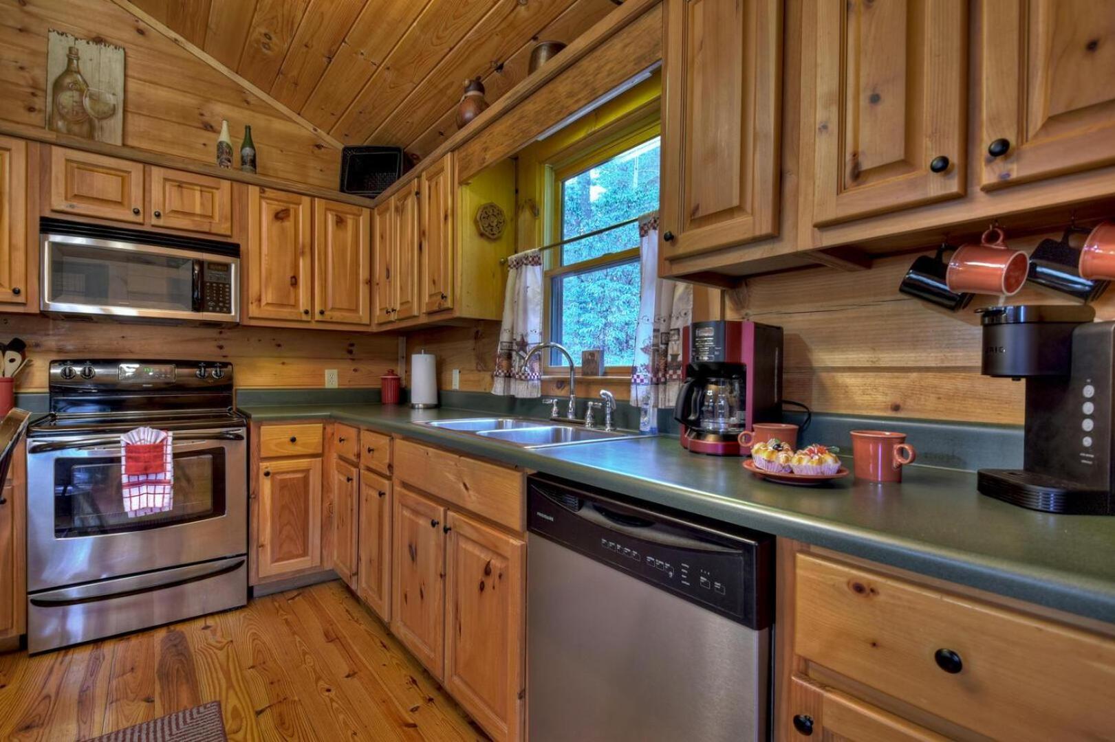 Papa Bear'S Den Villa Cherry Log Bagian luar foto
