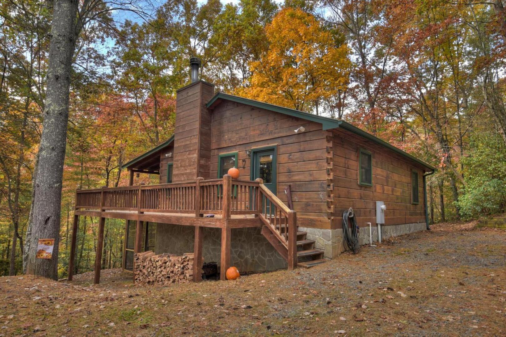 Papa Bear'S Den Villa Cherry Log Bagian luar foto