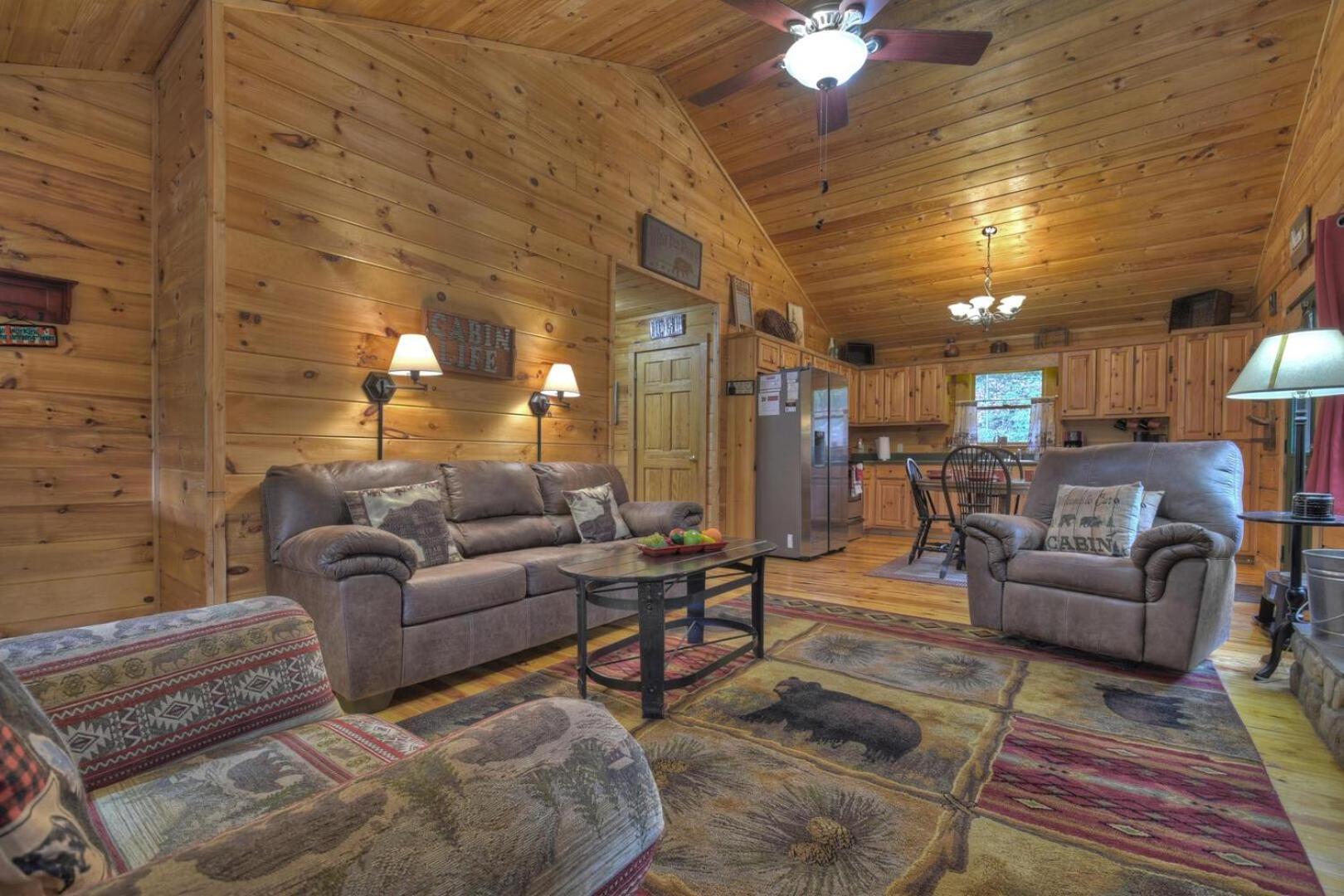 Papa Bear'S Den Villa Cherry Log Bagian luar foto