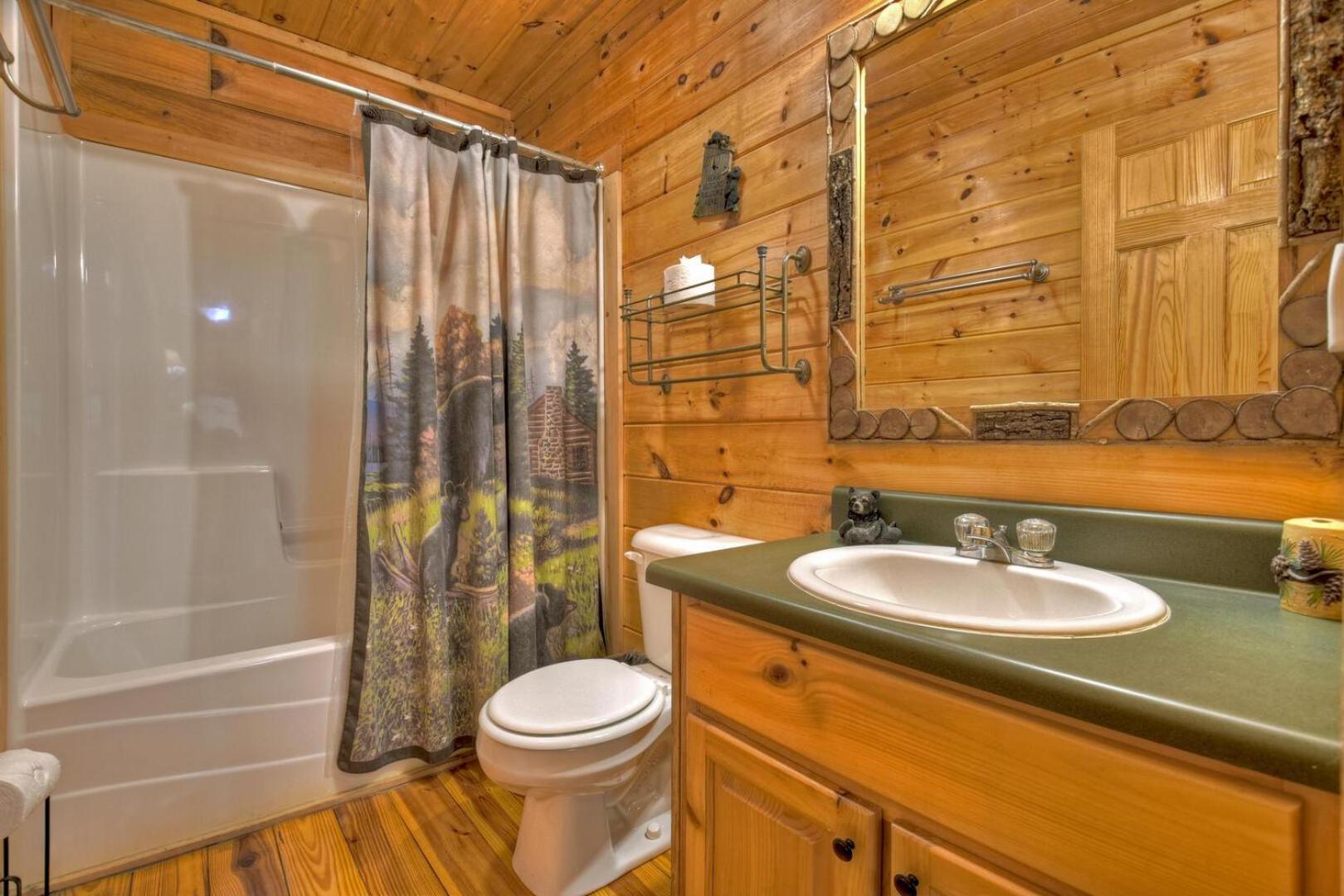Papa Bear'S Den Villa Cherry Log Bagian luar foto