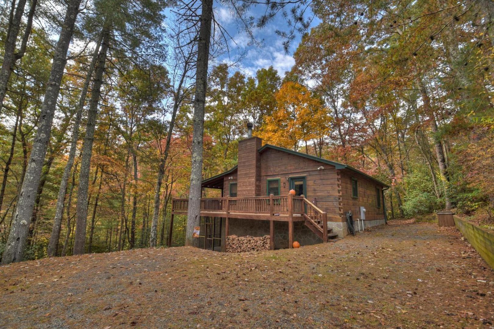 Papa Bear'S Den Villa Cherry Log Bagian luar foto
